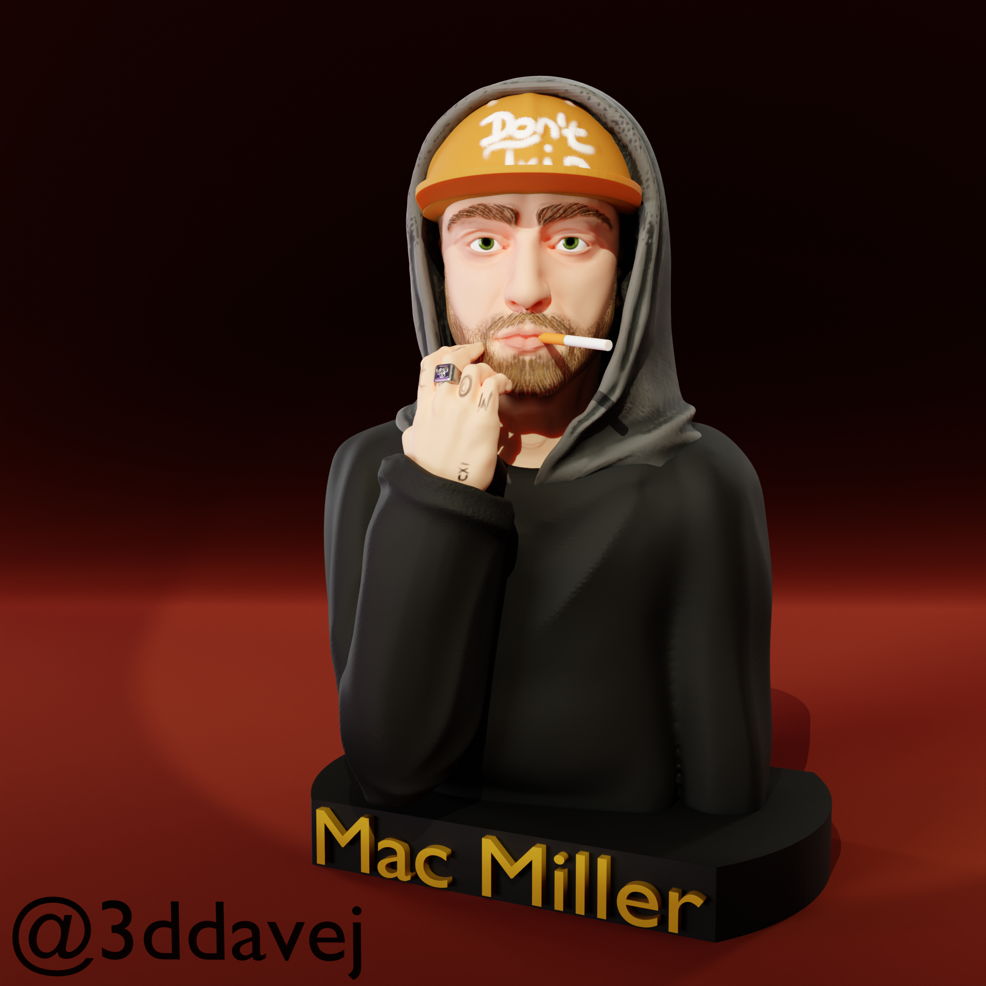 mac molinero v2 arte miller millermac macmillerfan 3D print model - Mito3D