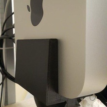 mac mini stand dell monitor no vesa mount home office 3d print model - Mito3D