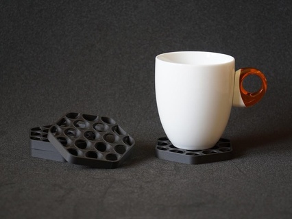 Mac pro fromage râpe Coaster Pomme boisson décor 3d print model - Mito3D