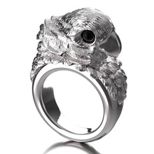 macaw ring jewellery impressions design art 3d print model - Mito3D