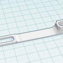 macbook power adapter clip - revised computer 3d print model - Mito3D