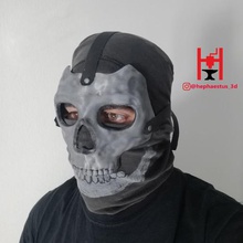 mace máscara chamada de dever cod modern warfare warzone inspirado jogo fantasma cosplay adereços simon riley moderno a guerra 3d print model - Mito3D