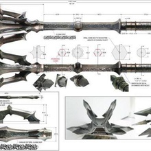mace sauron jeu darklord l'épée narsilsword elendil isildur gandalf hobbit lotr 3d print model - Mito3D