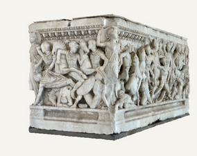 macedonian sarcophagus thessaloniki greece great convo pice candle mold 3d print model - Mito3D