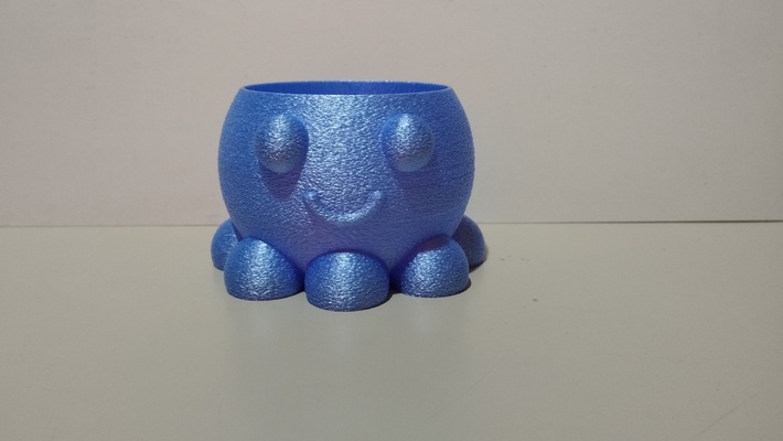 maceta pulpo feliz 3d print model - Mito3D