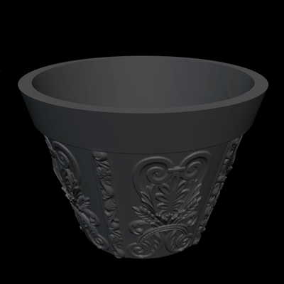 macetero cl sico 1 casa adorno adornos decorato planta hogar maceta plantas decorativo decoraci n contenitore jarr vaso fiori tazze vasos barocco arte stico estilo 3d print model - Mito3D