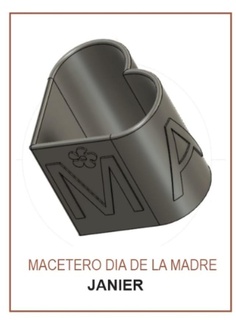Macetero Mutter Blumentopf Mama Geschenk 3d print model - Mito3D