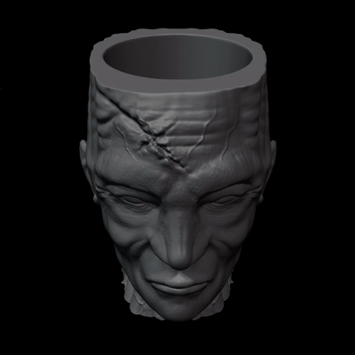 macétale tasses frankenstein accueil maison monstruo monstres terreur horreur créatures criatura miedo halloween arte vase fleurs vases récipient adorno vaso lunettes decorativo decoraci 3d print model - Mito3D