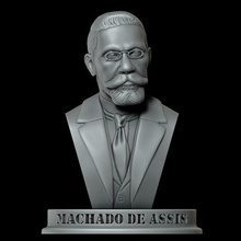 machado assisi 3d modèle sculpture art Machado Assis Joaquim Brésil écrivain brésilien lettres récit Littérature personnage zbrush l'histoire impression 3dprinting 3d print model - Mito3D