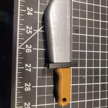 machete baby rattle 3d print model - Mito3D