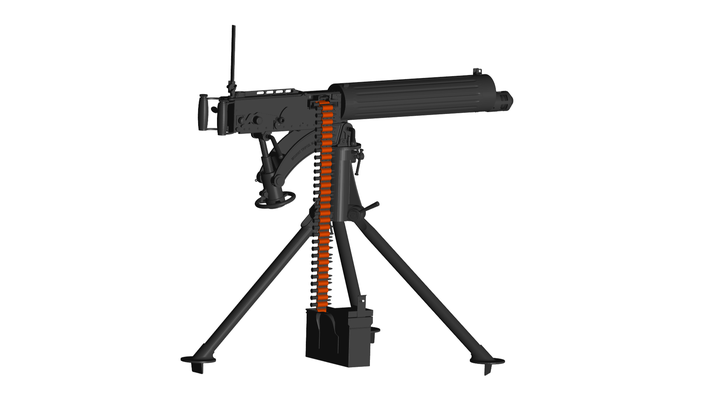 maschine gewehr spiel scharfschütze pistole fohlen militär steinschloss armee ar vr automatisch waffe metaverse gatling 3d print model - Mito3D