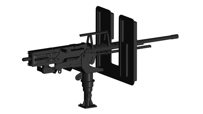 maschine gewehr spiel scharfschütze pistole fohlen militär steinschloss armee ar vr automatisch waffe metaverse gatling 3d print model - Mito3D