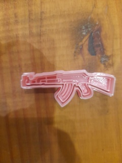 machine gun cookie cutter rifle cutting 3d print model - Mito3D