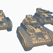machine gun tank - perfect scifi games 3d print model - Mito3D