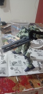 machine pistolet arme gundam gunpla action figures 3d print model - Mito3D