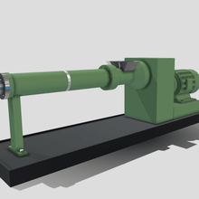 macchine estrusore vari pigmento gioco mulino idraulico premere di gomma macchina industriale industria 3d print model - Mito3D