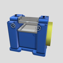 máquinas - triplo rolo de pigmento moinho vários jogo hidráulica prima borracha a máquina industrial indústria 3d print model - Mito3D