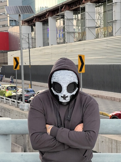 machingon skull mask fashion cosplay halloween death urban techwear 3d print model - Mito3D