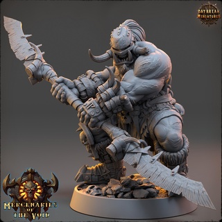machinus rompedor enano mercenarios vacío orco mini miniaturas masculino mesa juego guerra dragones mazmorras 3d print model - Mito3D