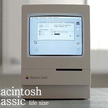 macintosh classic habitação tamanho da vida gadget a apple clássico computador 3d print model - Mito3D