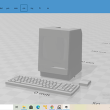 Macintosh Tastatur Maus Apfel 3d print model - Mito3D