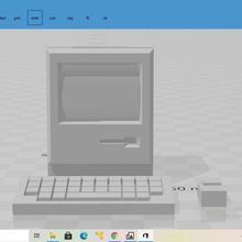 Macintosh Mini Apfel 3d print model - Mito3D