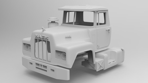 mack r600 1986 scala 1 14 taxi americano australiano cappuccio vari r 600 tamiya camion semi hq 3d print model - Mito3D