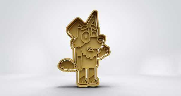 mackenzie cookie cutter bluey cutters mold cookies animated series tv show 3d print model - Mito3D