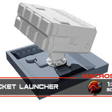 macross razzo launcher Massassi Massassiordante robotech impero lanciarazzi Giochi 3d print model - Mito3D