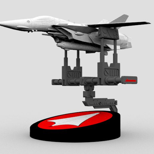 macross valchiria Schermo In piedi 02 1 72 arte robotech stand base vf yf 19 21 3D print model - Mito3D