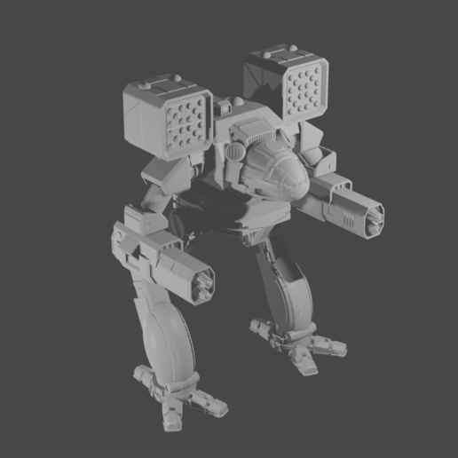 furieux chat mk3 scifi espace jeu guerre Battletech mechwarrior Clans mech américain mecha véhicule 3D print model - Mito3D