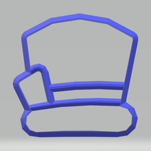 mad hat cookie cutter tea party collection home baking 3d print model - Mito3D