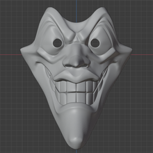 wütend Joker Harlekin Maske 3d print model - Mito3D