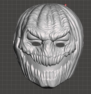 mad pumpkin mask 3d print model - Mito3D