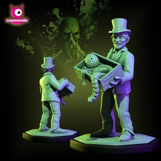 mad salesman agent cthulhu character miniature rpg boardgame horror arkham lovecraft mom evil monster marauder cemetery christchurch 32mm 3d print model - Mito3D