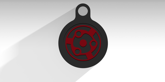 Madara ebedi paylaşımcı anahtarlık anahtar yüzük Naruto Uchiwa Uchiha 3d print model - Mito3D