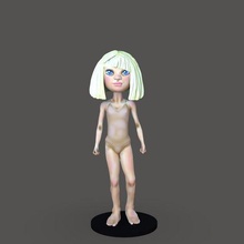 maddie ziegler lampadario cartone animato arte giocattolo collezione figura 3d print model - Mito3D