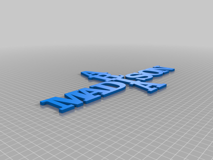 madison aria personalizzato segni loghi 3d print model - Mito3D