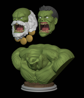 maestro hulk fracasso jogos freestl livre maravilha verde Hulk Maestro maestrohulk 3d print model - Mito3D