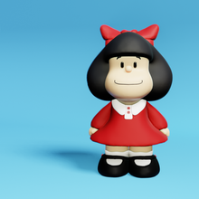 mafalda game quino girl toy collection 3d print model - Mito3D