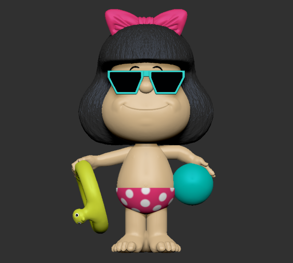 Mafalda Strand Quino Ventilator Kunst 3D print model - Mito3D