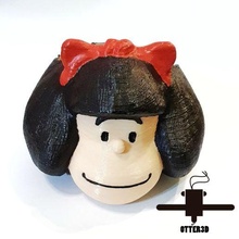 mafalda flowerpot pot argentina planter 3d print model - Mito3D