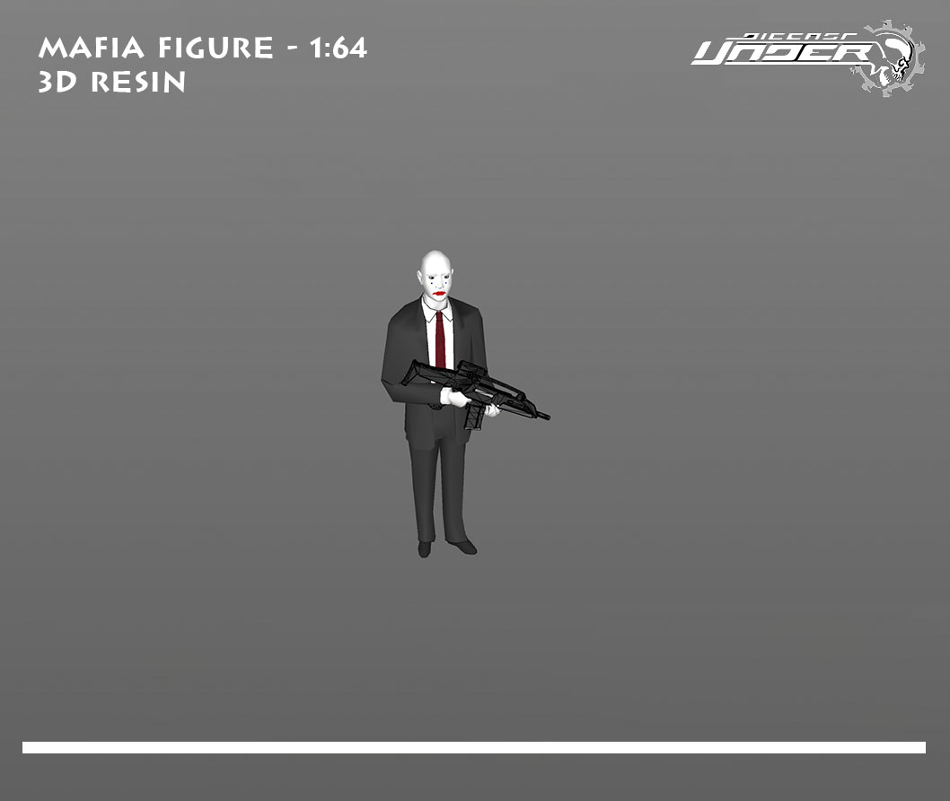 mafia échelle 164 3d impression modèle Jeu homme femme personnage corps figure 1 64 diorama 3D print model - Mito3D