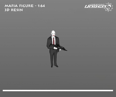 Mafia Rahmen 164 3d drucken Modell Spiel Frau Charakter Körper Zahl 1 64 Diorama 3d print model - Mito3D