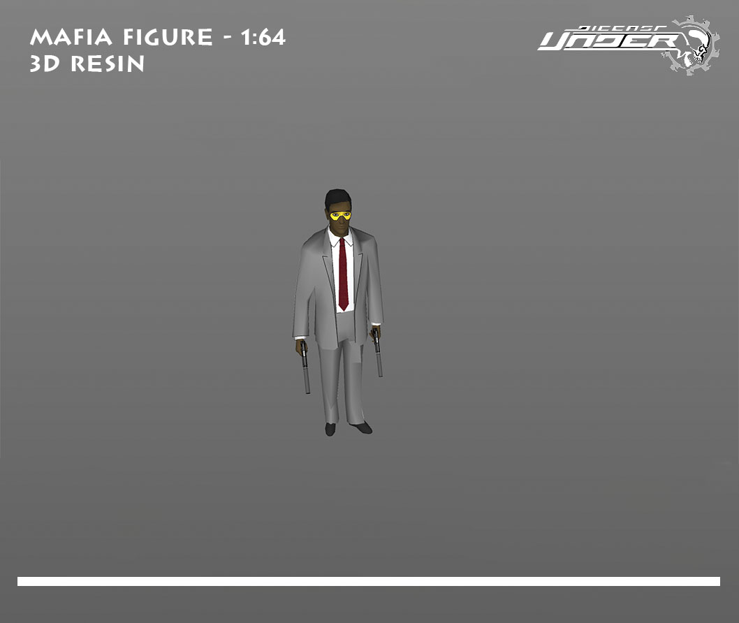 mafia échelle 164 3d impression modèle Jeu homme femme personnage corps figure 1 64 diorama 3D print model - Mito3D