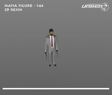 mafia - scale 164 3d print model Game man woman charater body people figure 1/64 diorama 3d print model - Mito3D