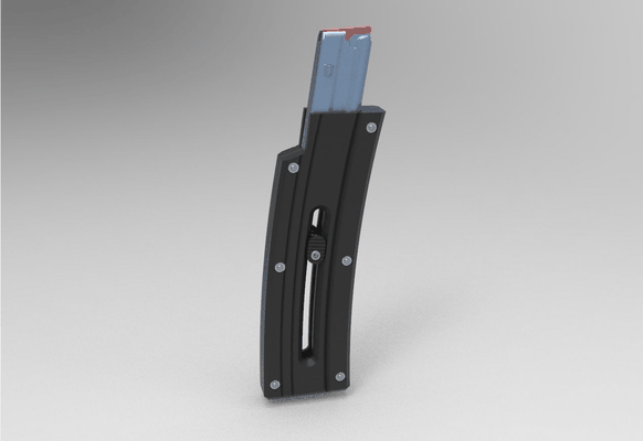 mag extension cbc 7022 8022 25 rounds complete files - step solid gun rifle extensor magazine bumper taurus 3d print model - Mito3D