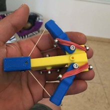 mag fed elastic toothpick crossbow toy 3d print model - Mito3D