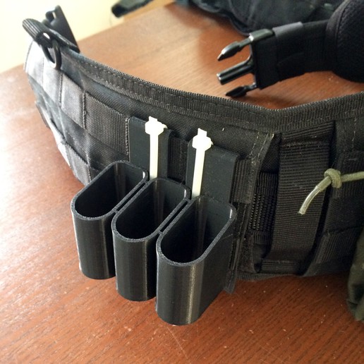 mag holder tippmann tru-feed magazines molle tipx tpx tcr paintball gadget pouch rounds combat magazine 3D print model - Mito3D