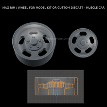 mag borda roda modelo kit personalizadas diecast músculo carro 3d print model - Mito3D